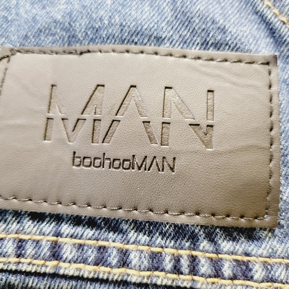 Man Boohooman Jumpsuit Overall Denim Jeans - Picture 7 of 7